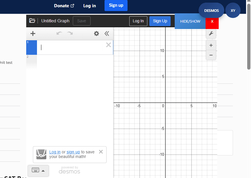 Khan SAT Math Toolbar